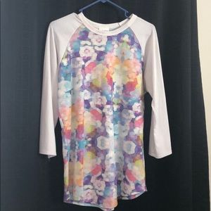 LulaRoe Randy watercolor shirt